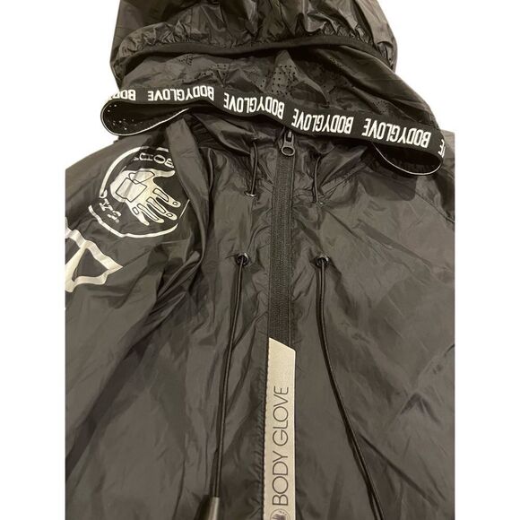 BODY GLOVE MEN'S LIGHTWEIGHT PACKABLE JACKET - BLACK SIZE L - Picture 1 of 9